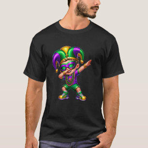 T-shirt Tenue de Mardi Gras Garçon Dabbing Danse Garçons E