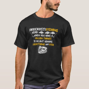 T-shirt Tenue de pêche drôle pour un pêcheur passionné