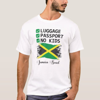 T-shirt Tenue de voyage de vacances jamaïcain pour l'amant