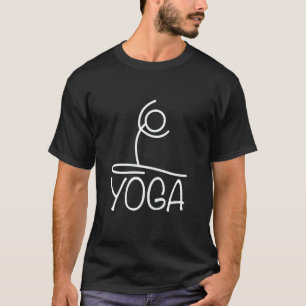 T-shirt Tenue de yoga pour femmes avec des positions de yo