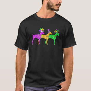 T-shirt Tenues de fête de Doberman Dog Mardi Gras