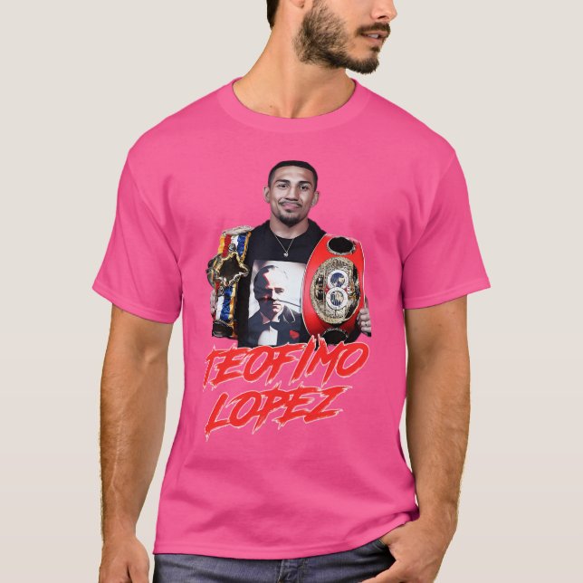 T-shirt Teofimo Lopez 4 Ceintures Champion léger (Devant)