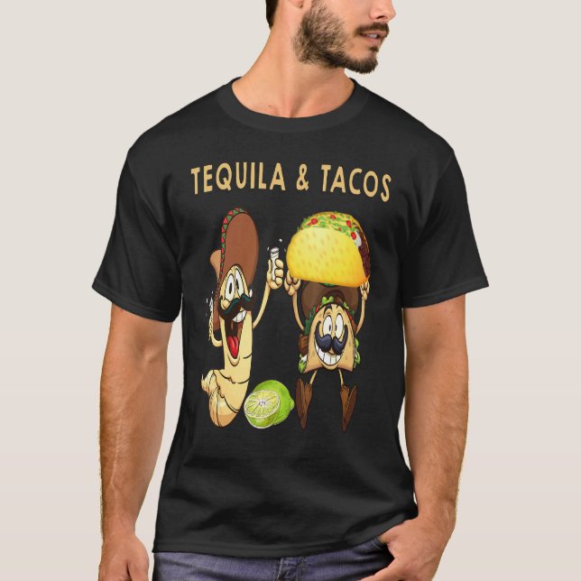 T-shirt Tequila And Tacos Hakuna Tequila Patron Tequila Me (Devant)