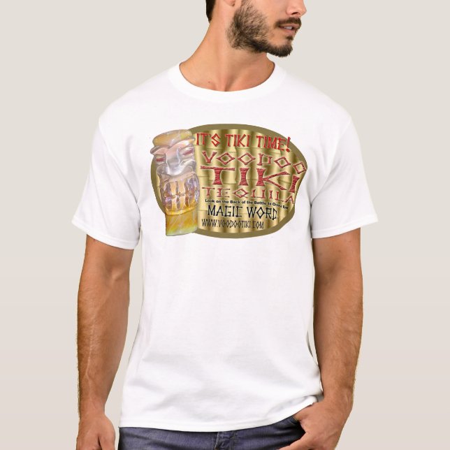 T-shirt Tequila de Tiki de vaudou il est temps de Tiki (Devant)
