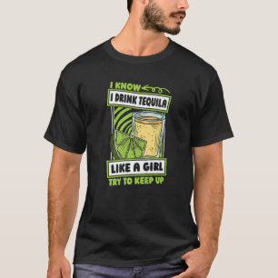 T-shirt Tequila Girl Cocktail Drink - Alcool Tequila Prem