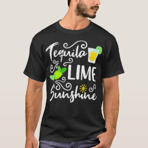 T-shirt Tequila Lime et soleil Funny Summer Beach Vacat