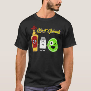 T-shirt Tequila Lime Salt Meilleur Ami Mexicain Boire À Ci