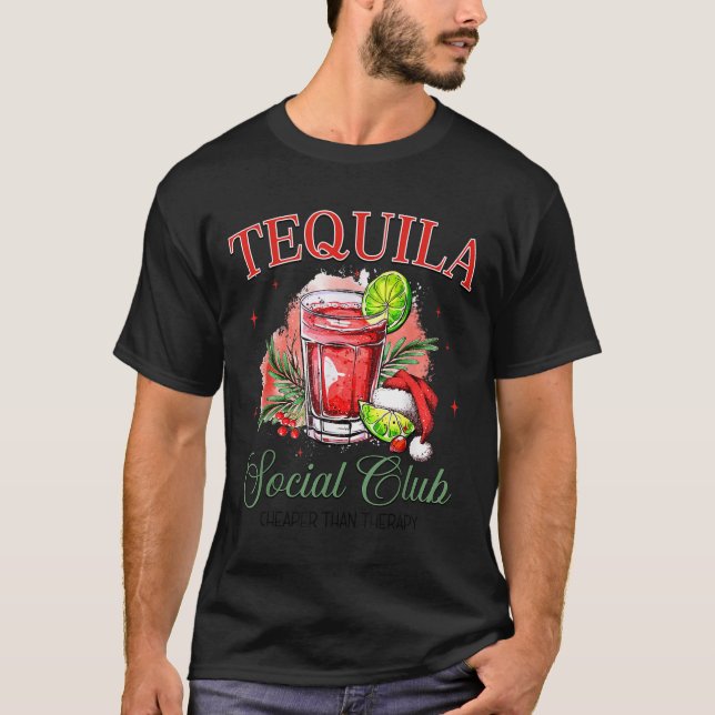 T-shirt Tequila Social Club Tequila Tail Club Drinking Chr (Devant)