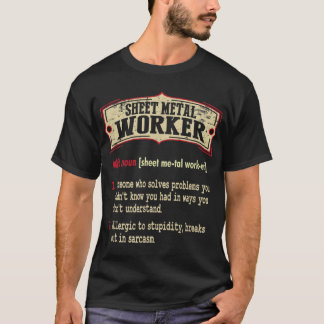 T-shirt Terme Sarcastique du dictionnaire du métallurgique
