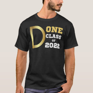 T-shirt Terminé Classe De 2022 Graduation Pour Lui Grad Se