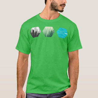 T-shirt Terraformer Mars Carreaux de ressources jeu Graphi