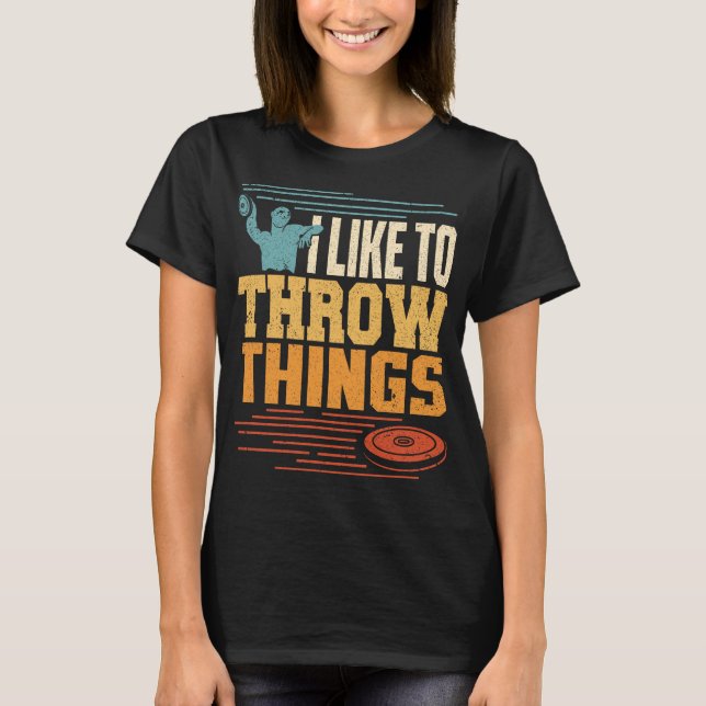 T-shirt Terrain de piste de Discus Athlete (Devant)