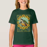 Terrapin Et Fleurs De Susan Aux Yeux Noirs Art Nou