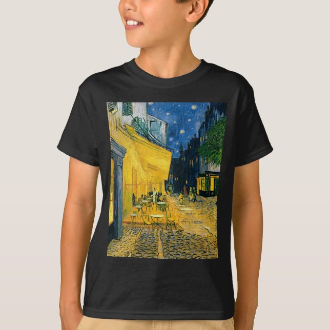 T-shirt Terrasse de café de Vincent van Gogh |, Place du (Devant)