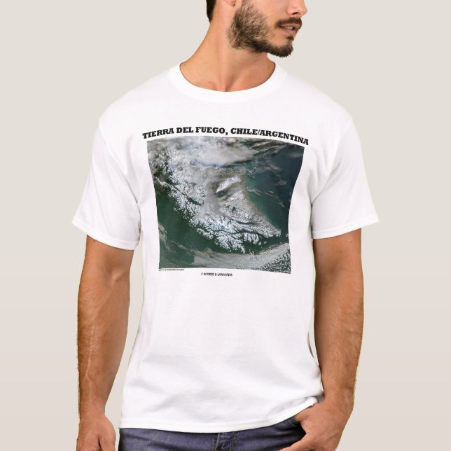 T-shirt Terre de Feu, Chili/Argentine (la terre d'image) (Devant)