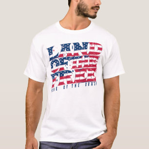 T-shirt Terre de la liberté, maison des braves patriotique