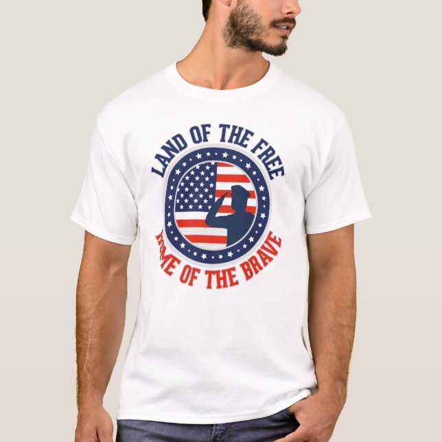 T-shirt Terre De La Maison Libre Du Courageux - Jour Du Mé (Devant)