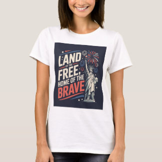 T-shirt Terre des Libres, Maison des Braves - 4 juillet