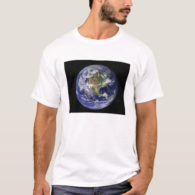 T-shirt Terre entière montrant l'Amérique du Nord 4 (Devant)