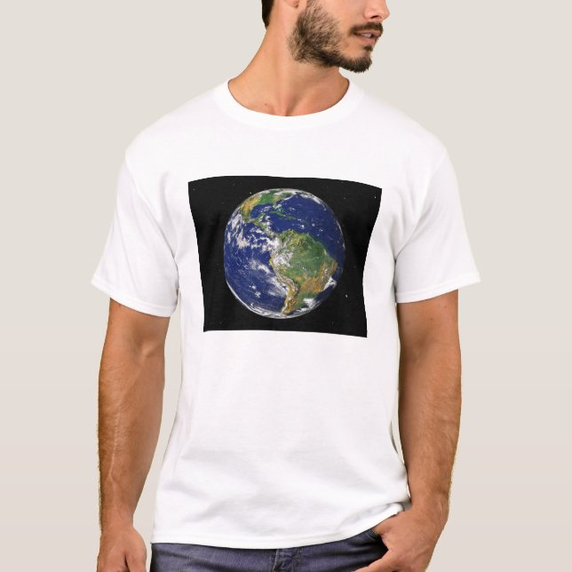 T-shirt Terre entière montrant l'Amérique du Sud 2 (Devant)