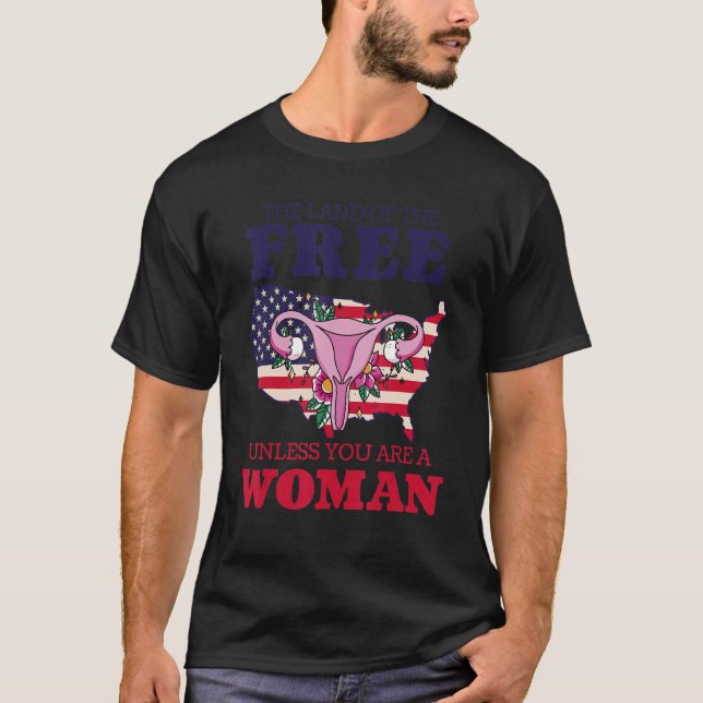 T-shirt Terre féministe de la liberté à moins d'être une f (Devant)