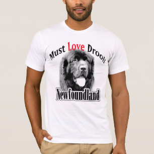 T-shirt Terre-Neuve doit aimer la bave