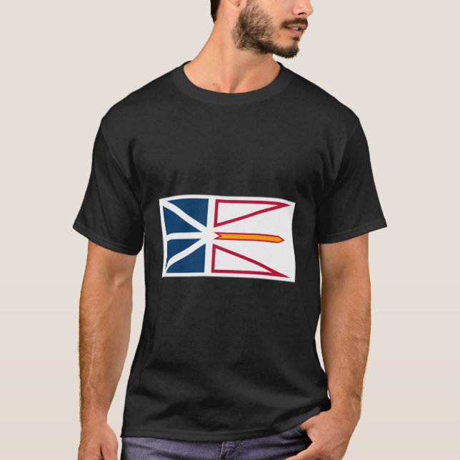 T-shirt Terre-Neuve-Labrador Province du drapeau Canada (Devant)