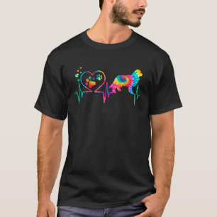 T-shirt Terre-Neuve Newfie Maman Papa Battement de coeur T