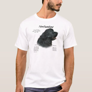 T-shirt Terre-Neuve (Noir) Conception de l'histoire