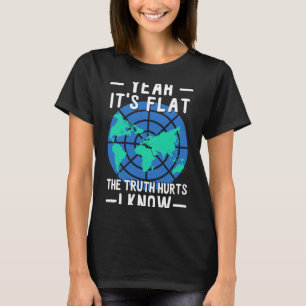 T-shirt Terre plate C'est plat La vérité que j'absorbe