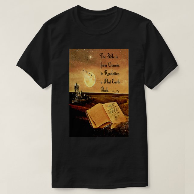 T-shirt Terre plate La Bible Terre plate Biblique Bible (Design devant)