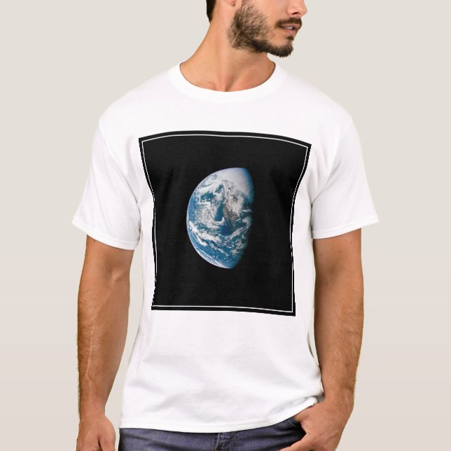 T-shirt Terre Tirée De L'Appareil Spacecraft Apollo 13. (Devant)