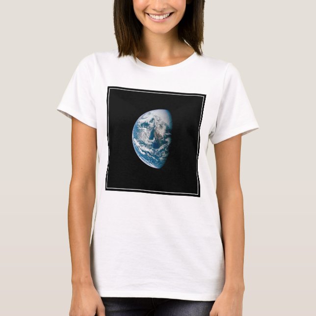 T-shirt Terre Tirée De L'Appareil Spacecraft Apollo 13. (Devant)
