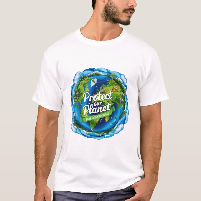 T-shirt Terre verte, Avenir lumineux (Devant)