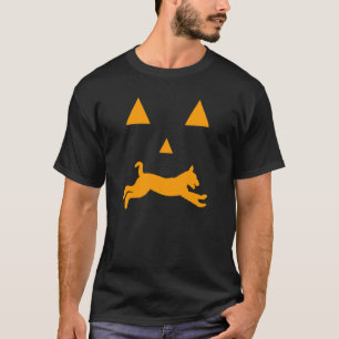 T-shirt Terrier Airedale Halloween Visage Effrayant Chien