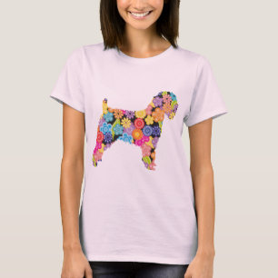 T-shirt Terrier blond comme les blés doucement enduit