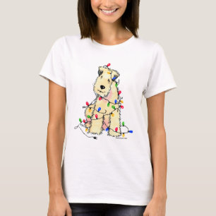 T-shirt Terrier blond comme les blés doucement enduit -