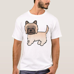 T-shirt Terrier Cairn Wheaten Chien de Dessin Animé Mignon