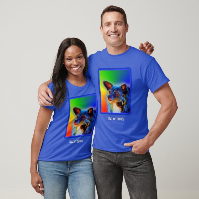 T-shirt Terrier Chien Art Abstrait Personnalisé (Unisexe)