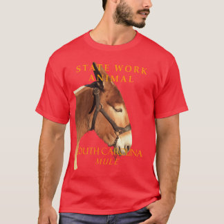 T-shirt Territoire de Caroline du Sud Animal de travail Le