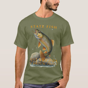 T-shirt Territoire de Virginie-Occidentale Poisson La Trui