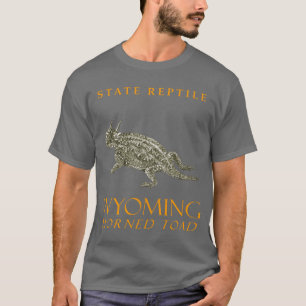 T-shirt Territoire du Wyoming Reptile Le Crapaud à Corne