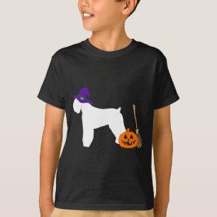 T-shirt Tervueren russe noir Halloween Chien portant sorci