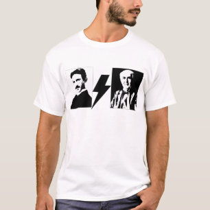 T-shirt Tesla et Edison - l'AC/DC. original