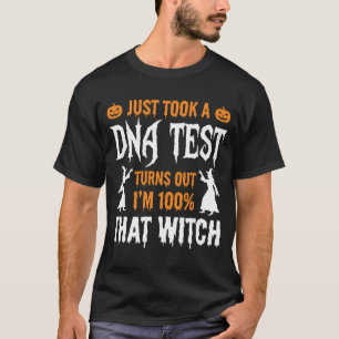 T-shirt Test ADN Sorcière drôle d'Halloween Graphique