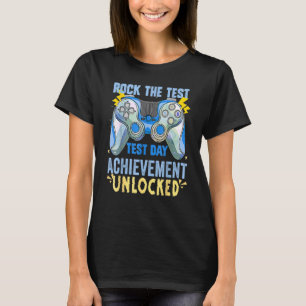 T-shirt Test de l'enseignant Stade Test Examen Gamer Rock 