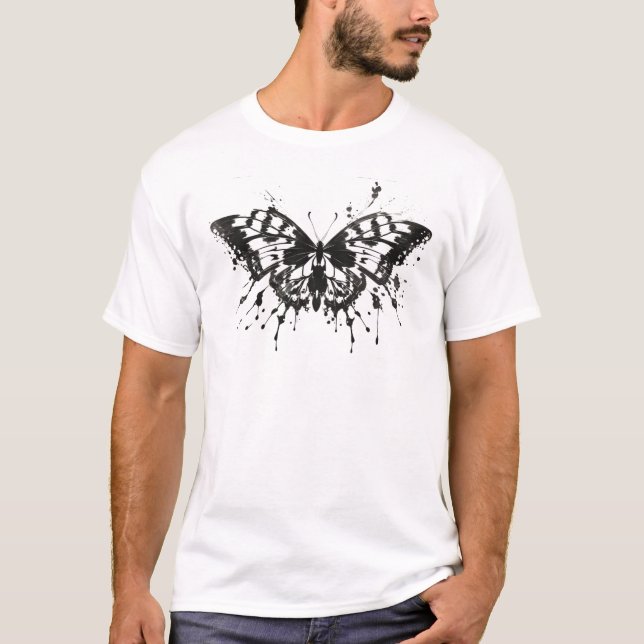 T-shirt Test de papillon Rorschach (Devant)