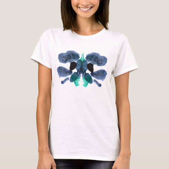 T-shirt Test Inkblot Rorschach. Ne me traite pas de fou (Devant)