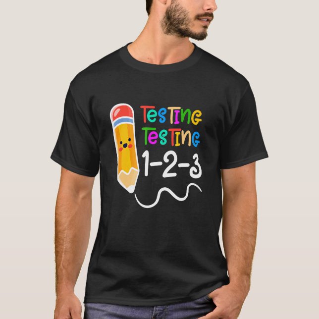 T-shirt Test Test Test 123 Test Jour Enseignant (Devant)