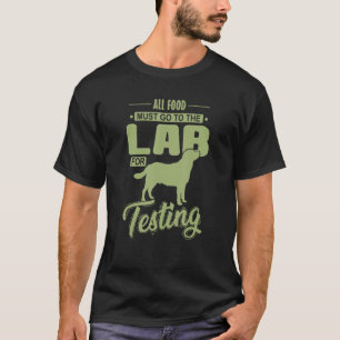 T-shirt Tester de nourriture pour chien du Labrador